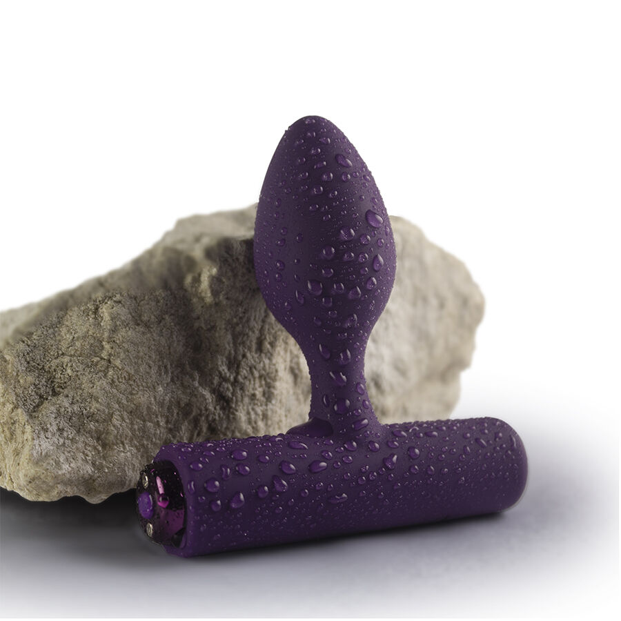 ROCKS-OFF - NOVA SOLARIS PLUG ANAL FINO RECARGABLE 16 FUNCIONES VIOLETA - Imagen 4