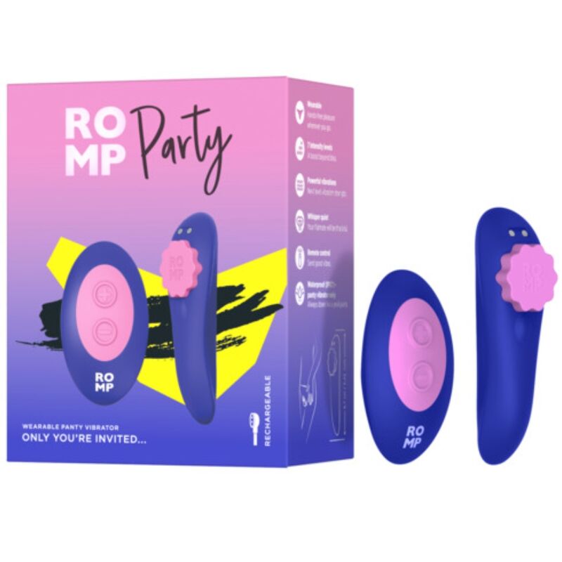 ROMP - PARTY PANTIE MAGNÉTICO VIBRADOR SILICONA CONTROL REMOTO - Imagen 8