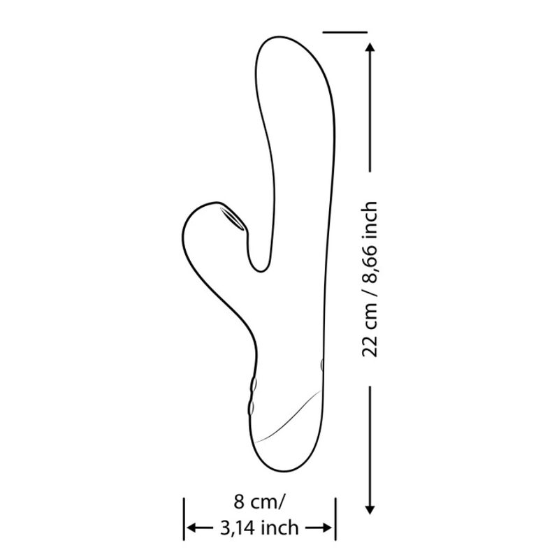 ROMP - PULSE VIBRADOR RABBIT DUAL PUNTO G AZUL ELÉCTRICO - Imagen 8