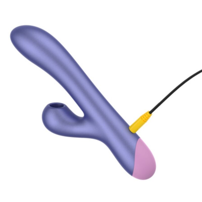 ROMP - PULSE VIBRADOR RABBIT DUAL PUNTO G AZUL ELÉCTRICO - Imagen 6