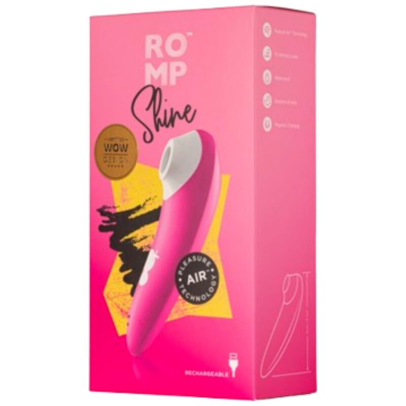 ROMP - SHINE X SUCCIONADOR DE CLÍTORIS 10 NIVELES ROSA - Imagen 8