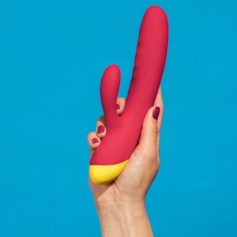 ROMP - JAZZ VIBRADOR RABBIT RECARGABLE ROJO - Imagen 9