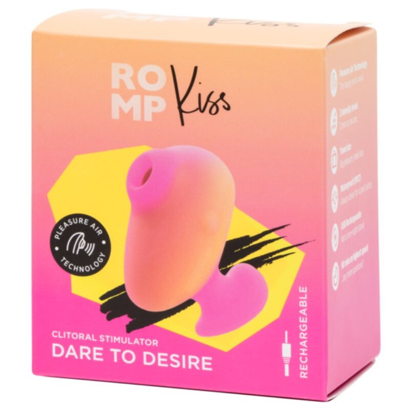 ROMP - KISS SUCCIONADOR DE CLÍTORIS VIBRADOR DE DEDO RECARGABLE - Imagen 9