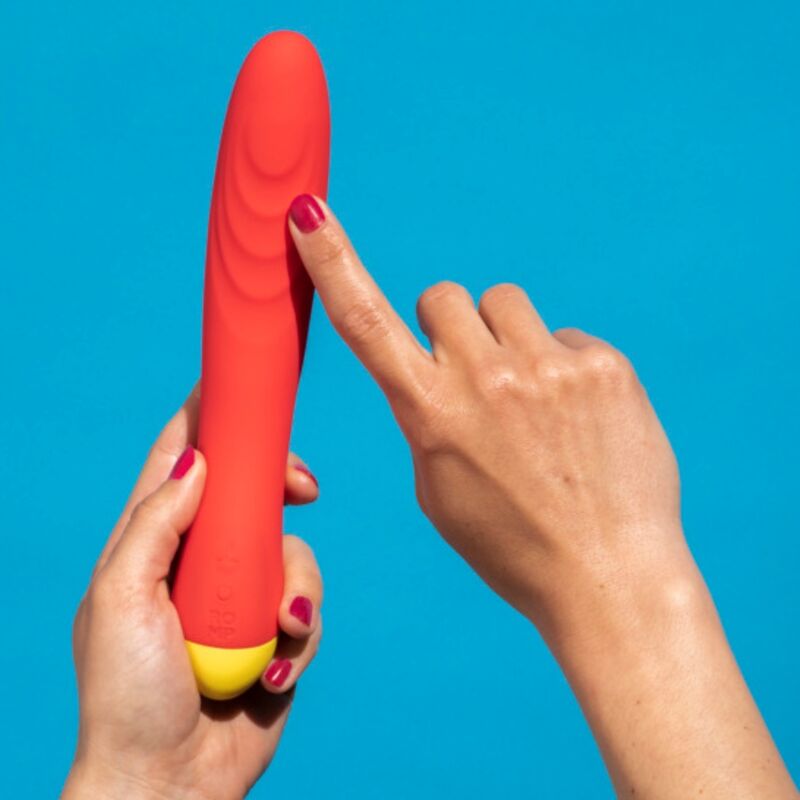 ROMP - HYPE VIBRADOR PUNTO G MULTIFUNCIÓN ROJO - Imagen 2