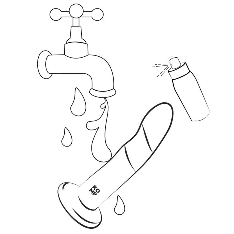 ROMP - DIZI DILDO SILICONA CON VENTOSA TRICOLOR 18 CM - Imagen 6