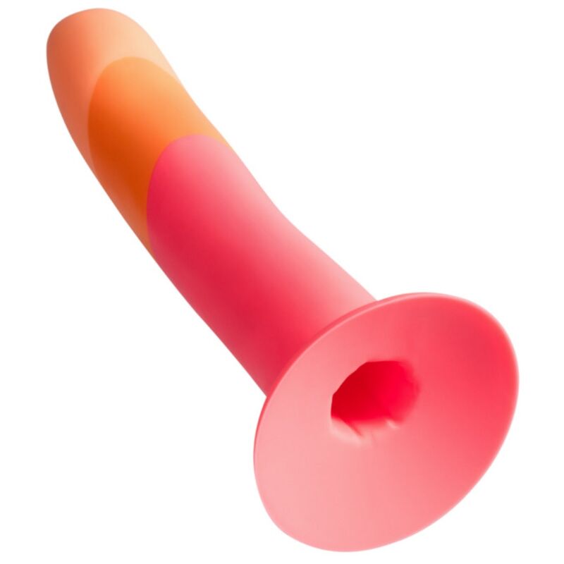 ROMP - DIZI DILDO SILICONA CON VENTOSA TRICOLOR 18 CM - Imagen 3