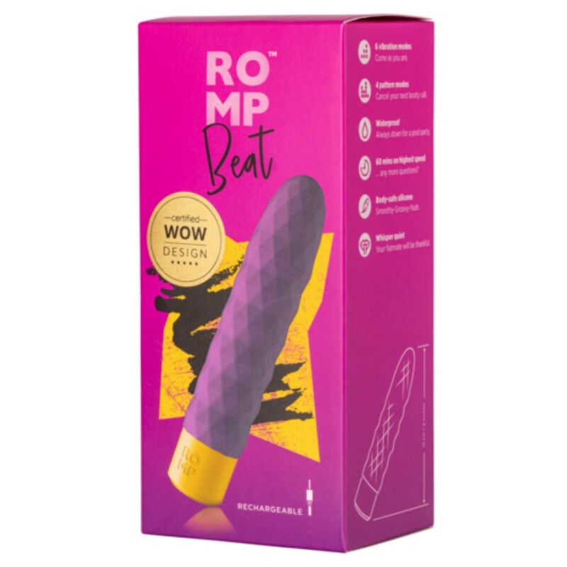 ROMP - BEAT MINI BALA VIBRADORA MULTIFUNCIÓN VIOLETA - Imagen 5