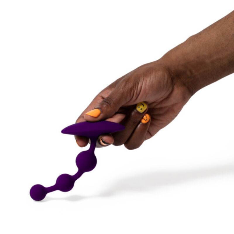 ROMP - AMP PURPLE BOLAS ANALES FLEXIBLES DE SILICONA 12,5 CM MORADO - Imagen 5