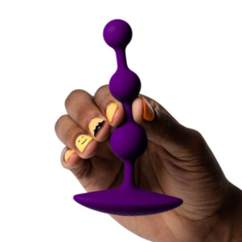 ROMP - AMP PURPLE BOLAS ANALES FLEXIBLES DE SILICONA 12,5 CM MORADO - Imagen 3
