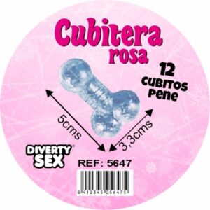 DIABLO PICANTE - CUBITERA 12 PENES SILICONA DURA PARA COLGAR ROSA