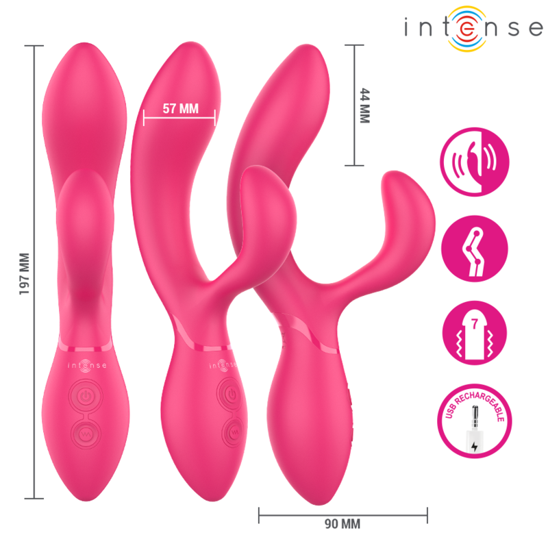 INTENSE - CHARLY ESTIMULADOR VIBRADOR ARTICULABLE - Imagen 3