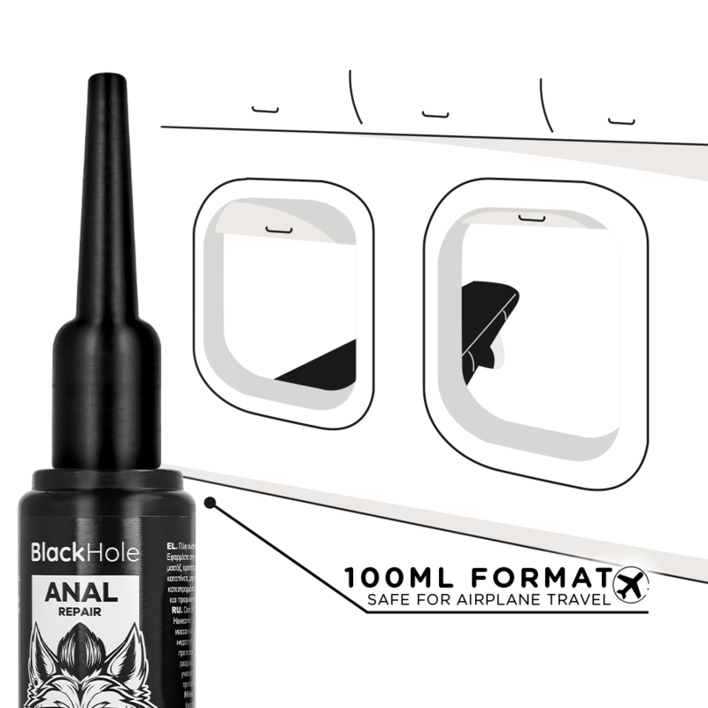BLACK HOLE - APLICADOR DE LUBRICANTE ANAL TALLA L 100 ML - Imagen 5