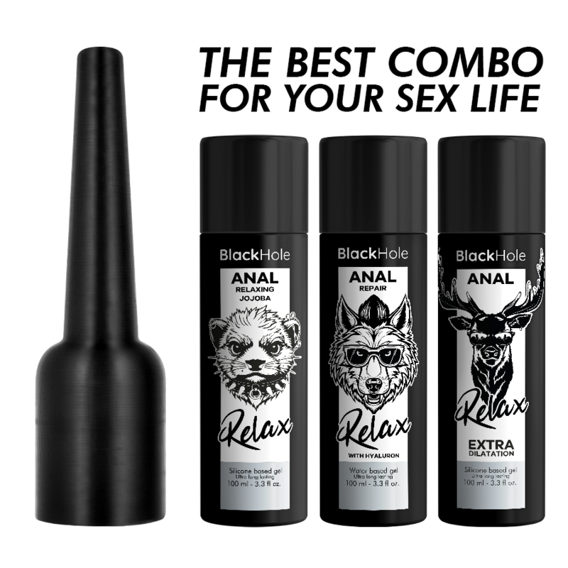 BLACK HOLE - APLICADOR DE LUBRICANTE ANAL TALLA L 100 ML - Imagen 7