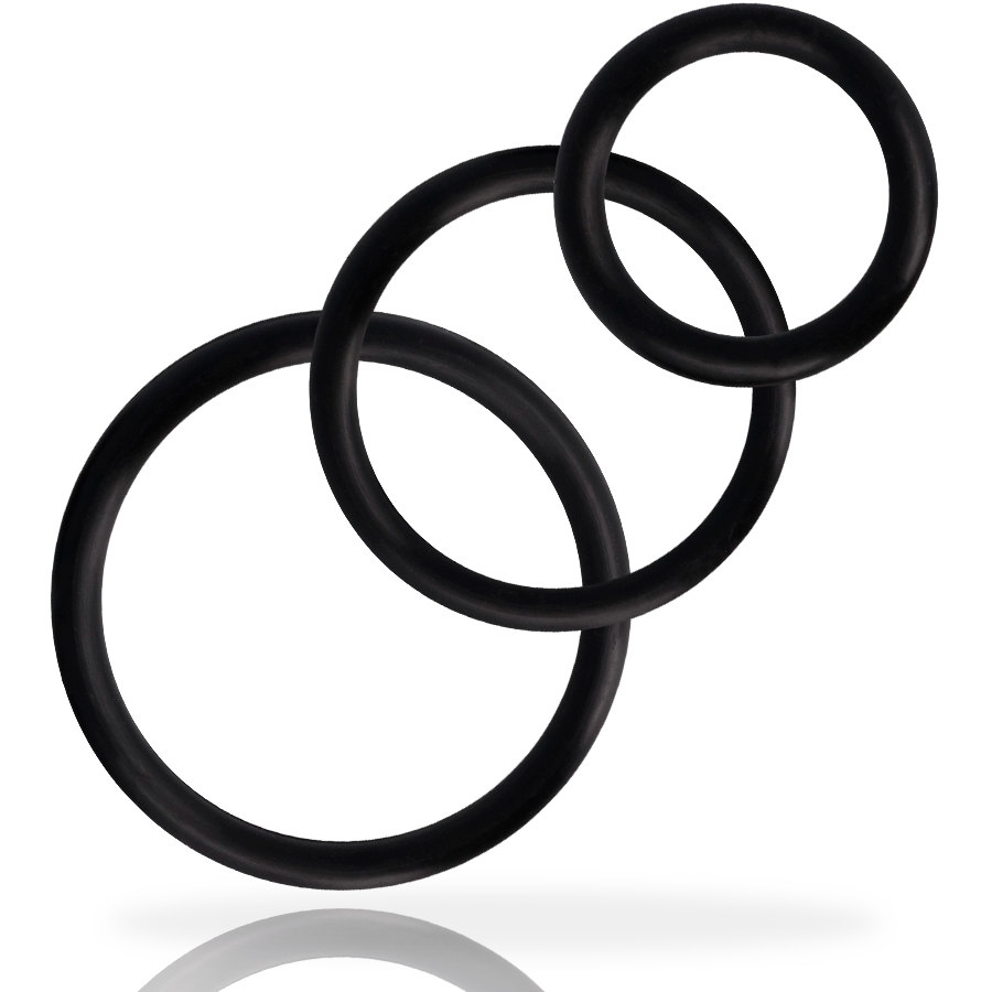 ADDICTED TOYS - SET ANILLOS PENE NEGRO - Imagen 2