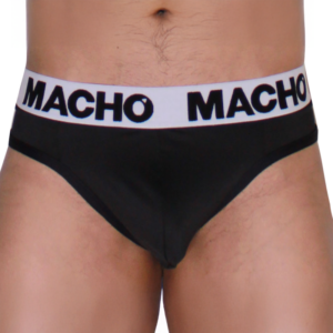 MACHO - MTG002 TANGA NEGRO/NEGRO M