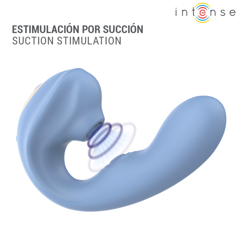 INTENSE - GINA ESTIMULADOR DE CLÍTORIS MULTIFUNCIÓN AZUL - Imagen 4