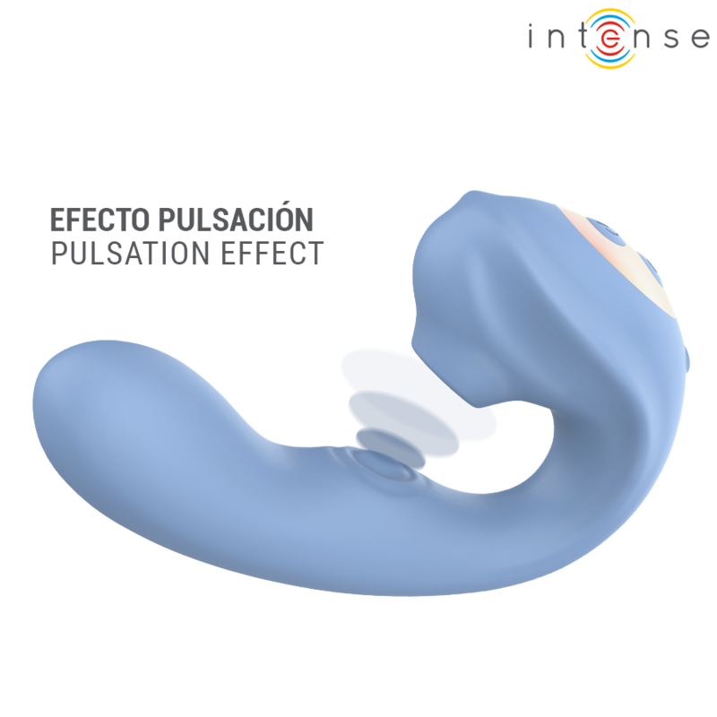 INTENSE - GINA ESTIMULADOR DE CLÍTORIS MULTIFUNCIÓN AZUL - Imagen 5