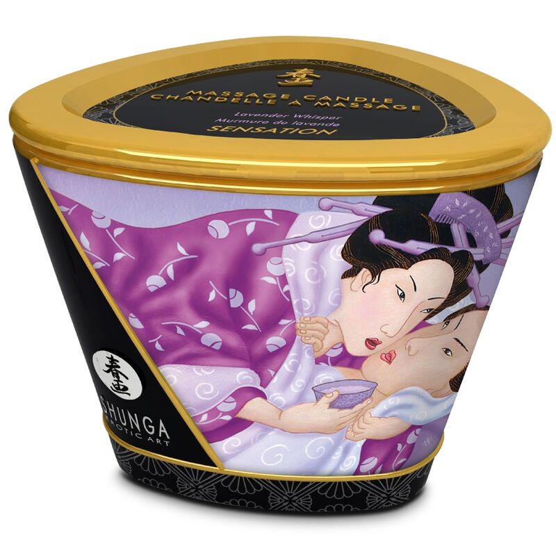 SHUNGA - VELA DE MASAJE LAVANDA 170 ML - Imagen 3