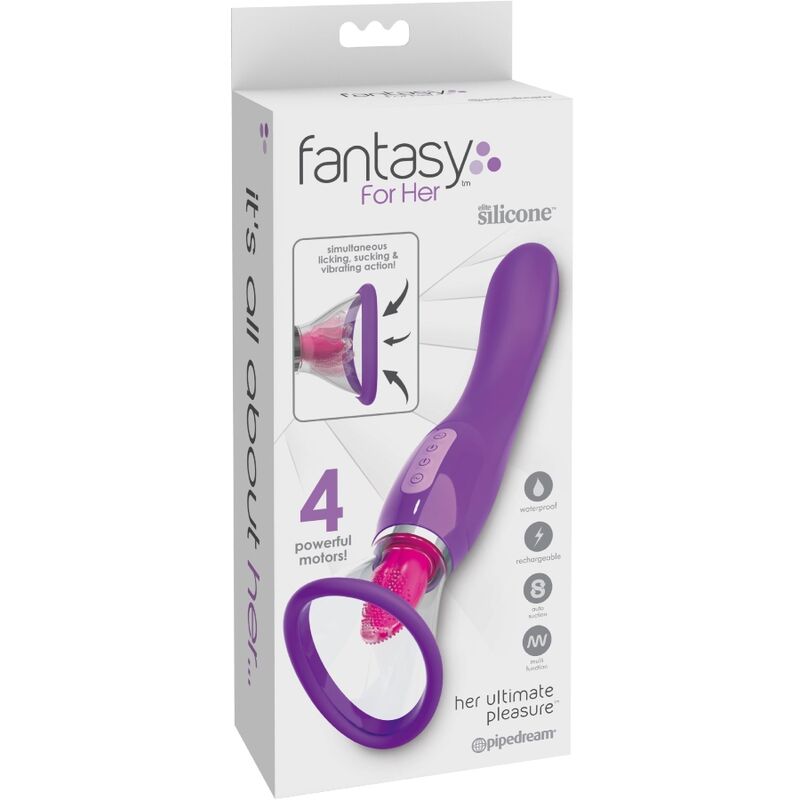 FANTASY FOR HER - SUCCIONADOR CLITORIS LENGUA ESTIMULADORA VIOLETA - Imagen 6