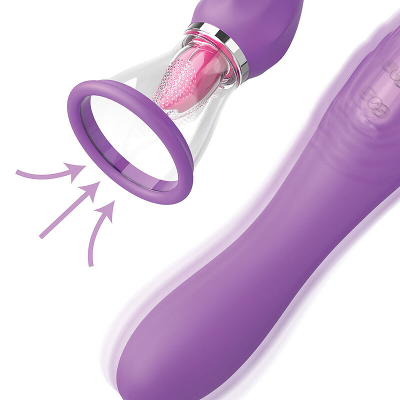 FANTASY FOR HER - ULTIMATE PLEASURE MAX MANGUERA DE SUCCIÓN CON LENGUA ESTIMULADORA MORADO - Imagen 3