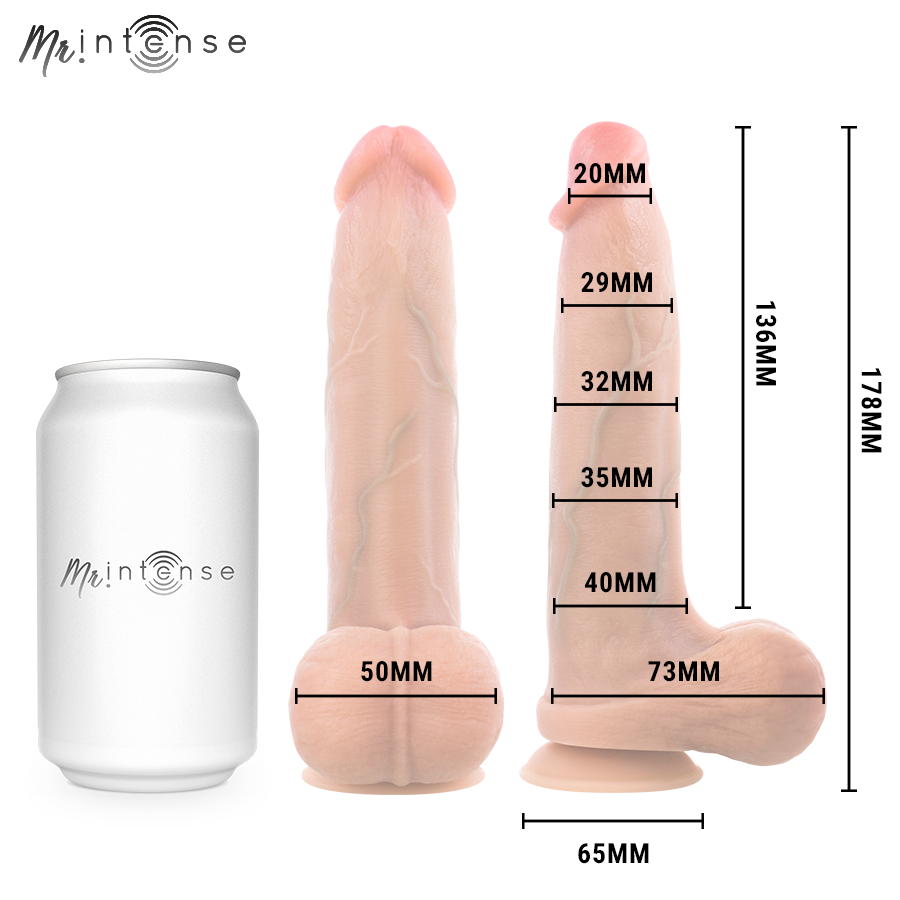 MR INTENSE - BRUCE S DILDO SILICONA 17.8 CM -Ø- 4 CM - Imagen 4