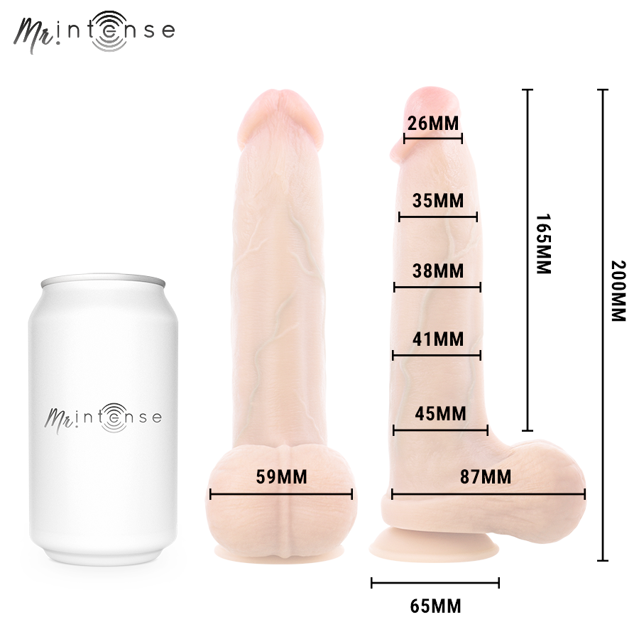 MR INTENSE - BRUCE M DILDO SILICONA 20 CM -Ø- 4.5 CM - Imagen 4