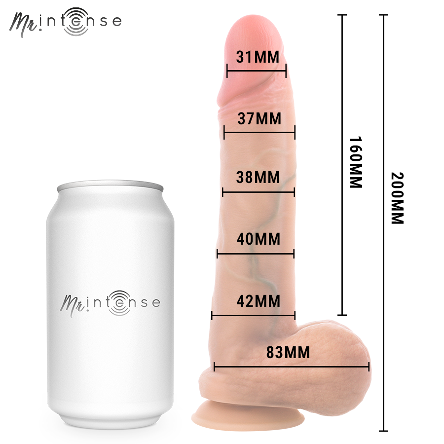 MR INTENSE - GARY M DILDO SILICONA 20 CM -Ø- 4.2 CM - Imagen 5