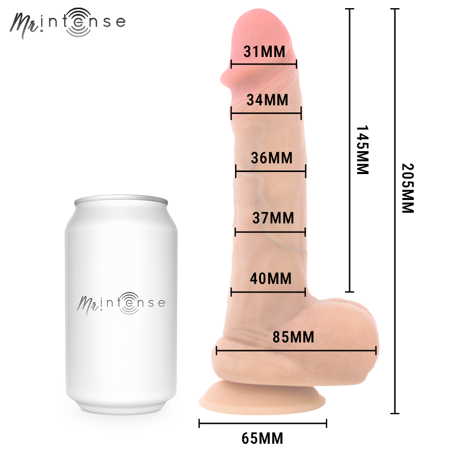 MR INTENSE - DANNY DILDO EYACULADOR SILICONA 20.5 CM -Ø- 4 CM - Imagen 4