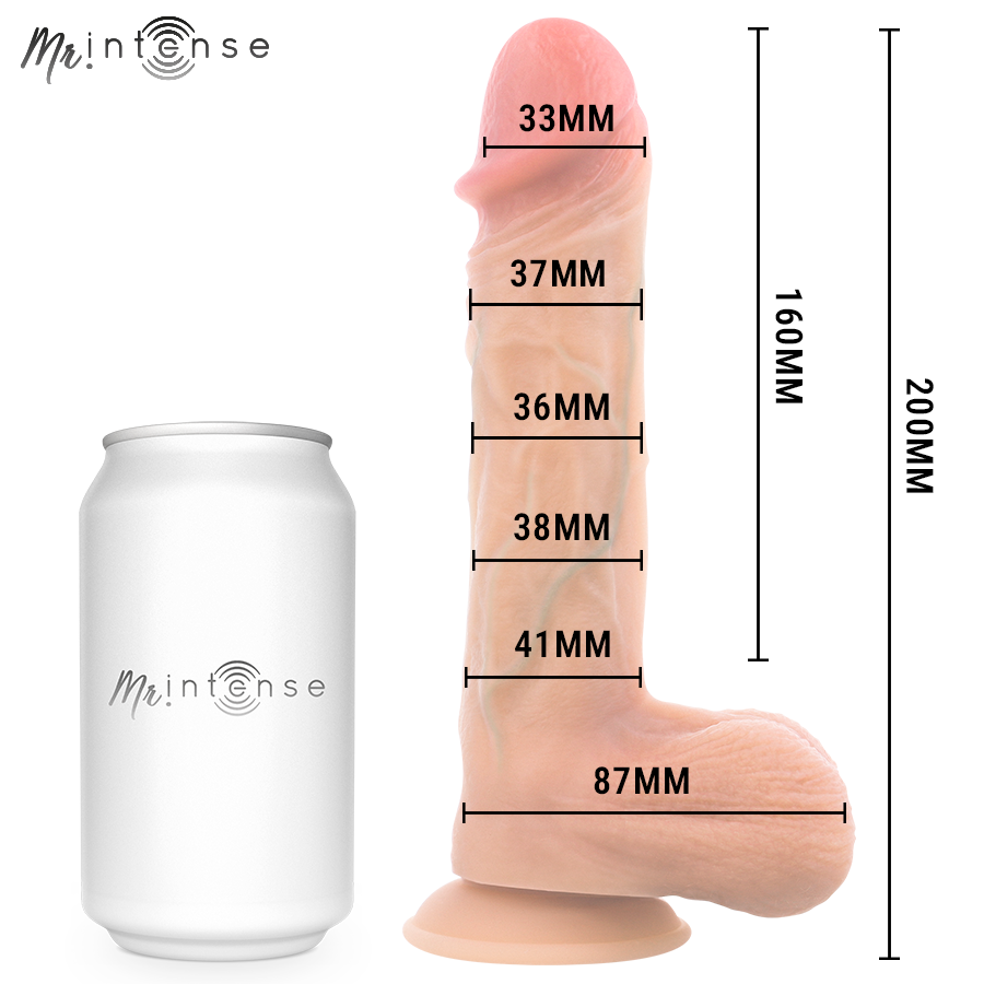 MR INTENSE - LOGAN DILDO VIBRADOR SILICONA CON EFECTO CALOR Y CONTROL REMOTO 20 CM -Ø- 4.1 CM - Imagen 10