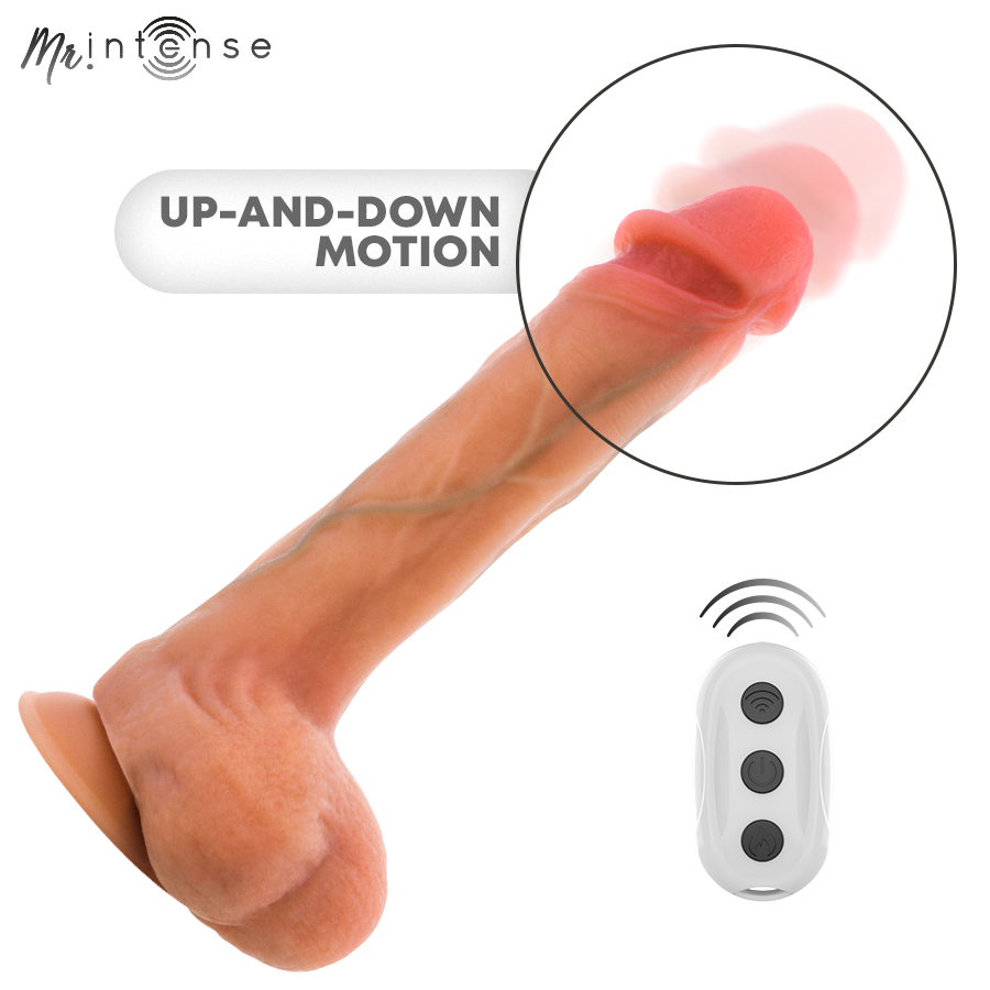 MR INTENSE - BRADLEY DILDO VIBRADOR SILICONA CON EFECTO CALOR Y CONTROL REMOTO 21 CM -Ø- 4.2 CM - Imagen 4