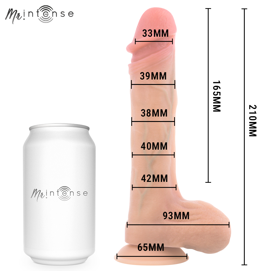 MR INTENSE - BRADLEY DILDO VIBRADOR SILICONA CON EFECTO CALOR Y CONTROL REMOTO 21 CM -Ø- 4.2 CM - Imagen 9