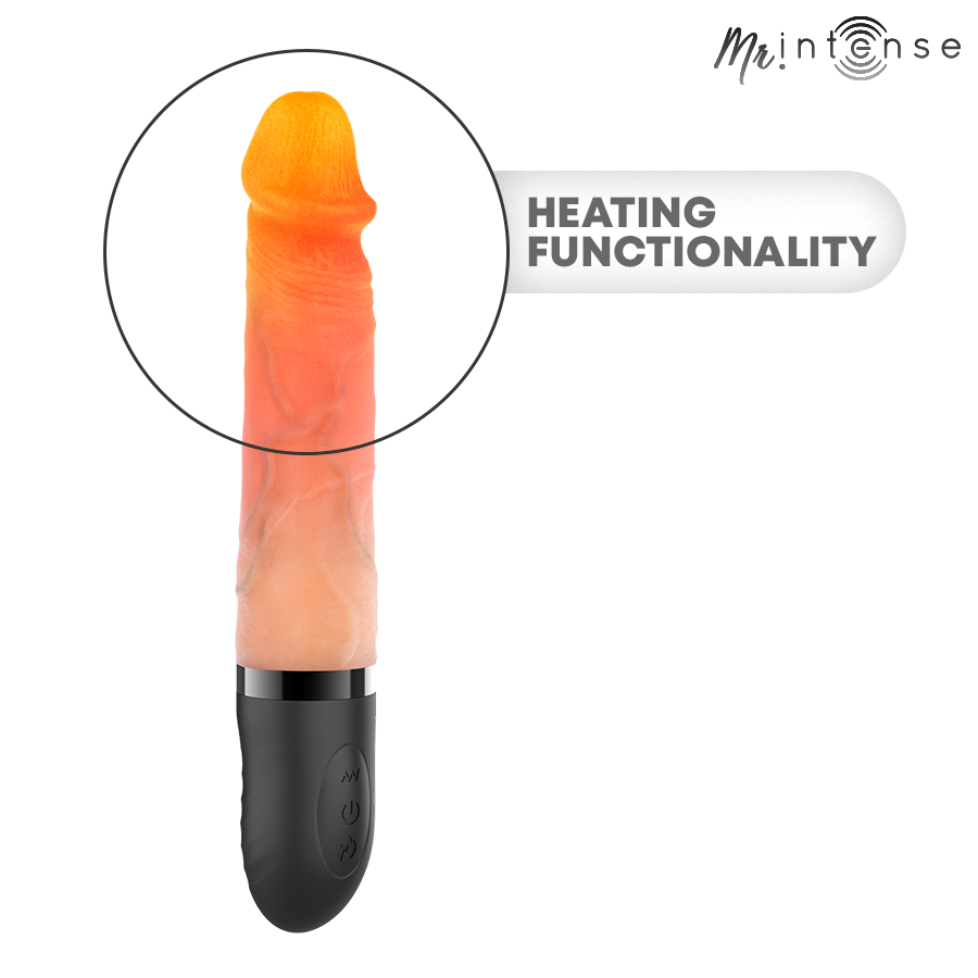 MR INTENSE - JEAN VIBRADOR UP&DOWN SILICONA CON EFECTO CALOR 24 CM -Ø- 3.8 CM - Imagen 4