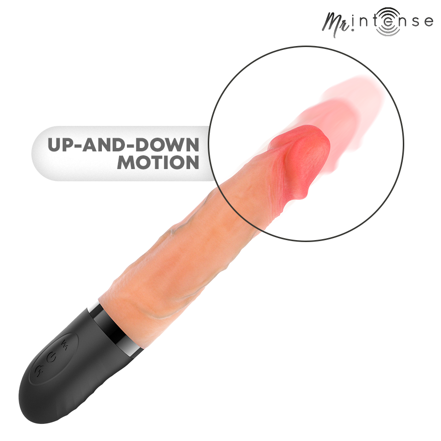 MR INTENSE - JEAN VIBRADOR UP&DOWN SILICONA CON EFECTO CALOR 24 CM -Ø- 3.8 CM - Imagen 6
