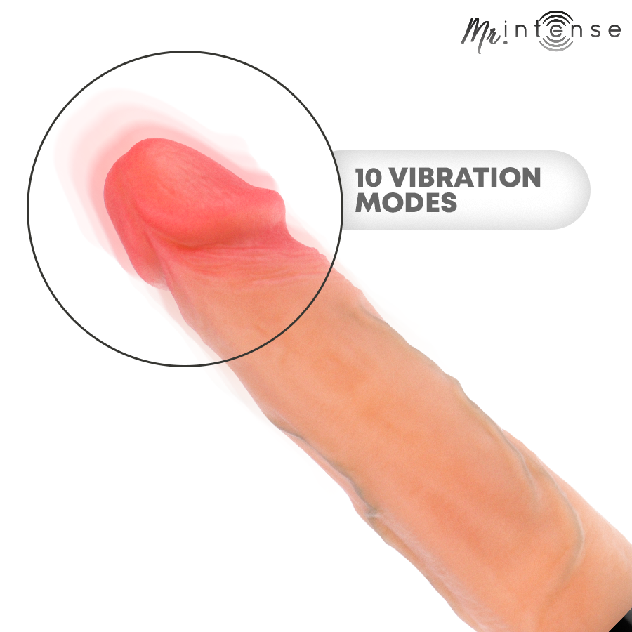 MR INTENSE - JEAN VIBRADOR UP&DOWN SILICONA CON EFECTO CALOR 24 CM -Ø- 3.8 CM - Imagen 8