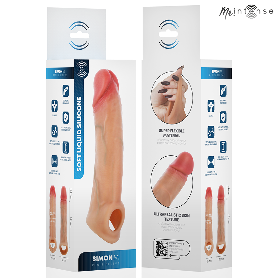 MR INTENSE - SIMON M FUNDA PARA EL PENE SILICONA 14.5 CM -Ø- 4 CM - Imagen 6