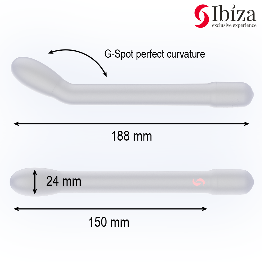 IBIZA - VIBRADOR DE PUNTO G CON VIBRACIÓN NEGRO - Imagen 6