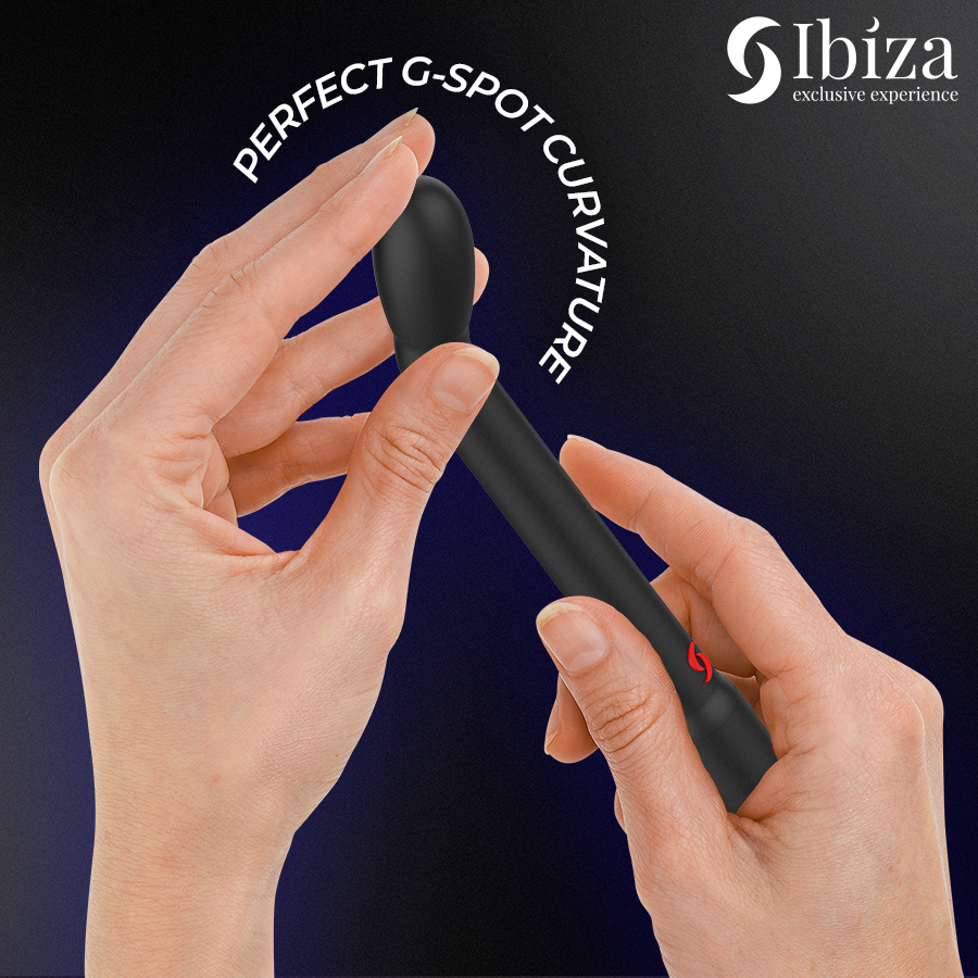 IBIZA - VIBRADOR DE PUNTO G CON VIBRACIÓN NEGRO - Imagen 3