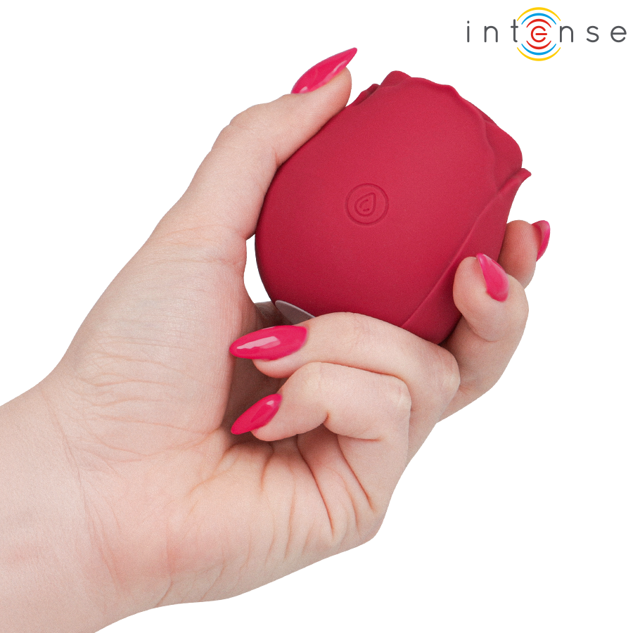 INTENSE - CAMELLIA ROSA SUCCIONADOR DE CLÍTORIS POR ONDAS BURDEOS - Imagen 4