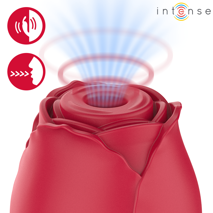 INTENSE - CAMELLIA ROSA SUCCIONADOR DE CLÍTORIS POR ONDAS BURDEOS - Imagen 2