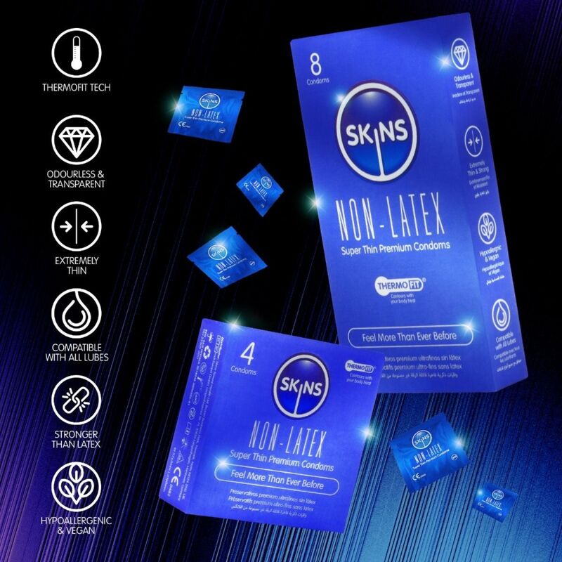 SKINS - PRESERVATIVOS SIN LATEX PACK 4 - Imagen 5