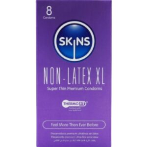 SKINS - PRESERVATIVOS SIN LATEX XL PACK 8