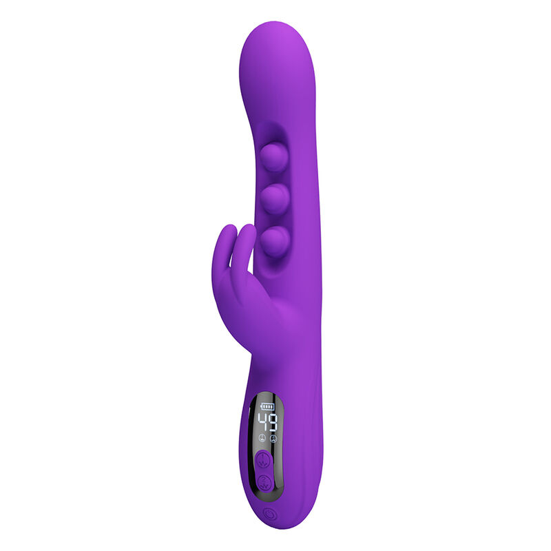 PRETTY LOVE - SABIEN VIBRADOR RABBIT CON ESTIMULACIÓN POR GOLPETEOS Y LED MORADO - Imagen 6