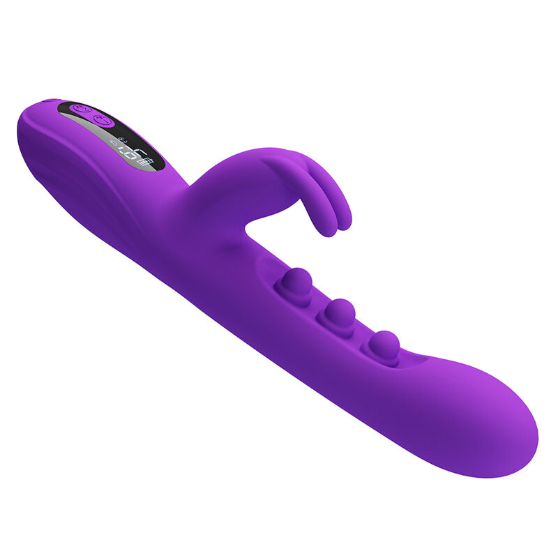 PRETTY LOVE - SABIEN VIBRADOR RABBIT CON ESTIMULACIÓN POR GOLPETEOS Y LED MORADO - Imagen 4