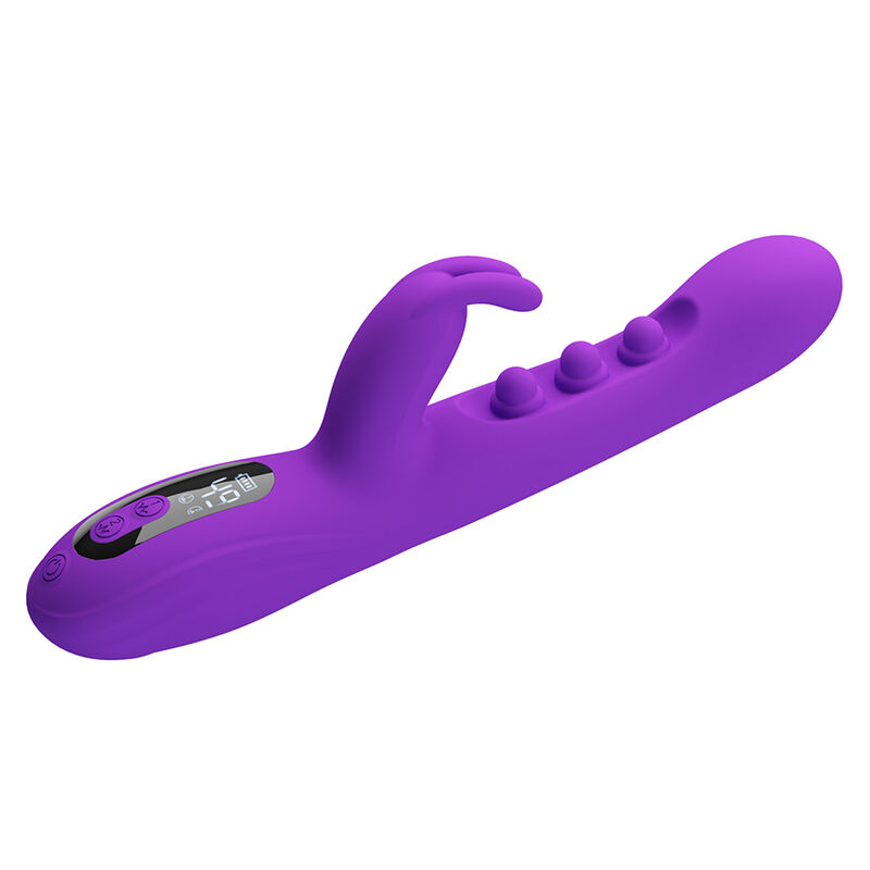 PRETTY LOVE - SABIEN VIBRADOR RABBIT CON ESTIMULACIÓN POR GOLPETEOS Y LED MORADO - Imagen 3