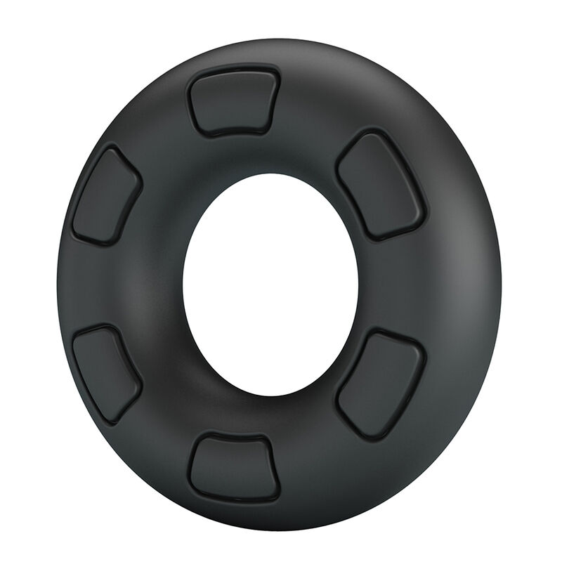 CRAZY BULL - BERTRAM ANILLO PARA PENE SUPER SOFT SILICONA NEGRO - Imagen 4