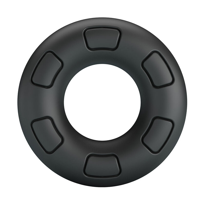 CRAZY BULL - BERTRAM ANILLO PARA PENE SUPER SOFT SILICONA NEGRO - Imagen 2