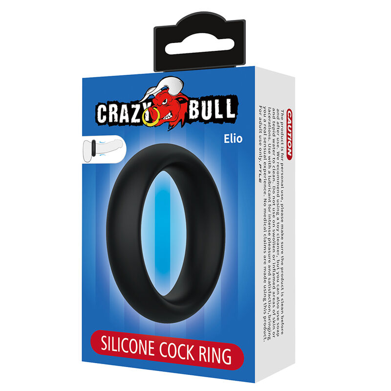 CRAZY BULL - ELIO ANILLO PARA PENE SILICONA NEGRO - Imagen 7