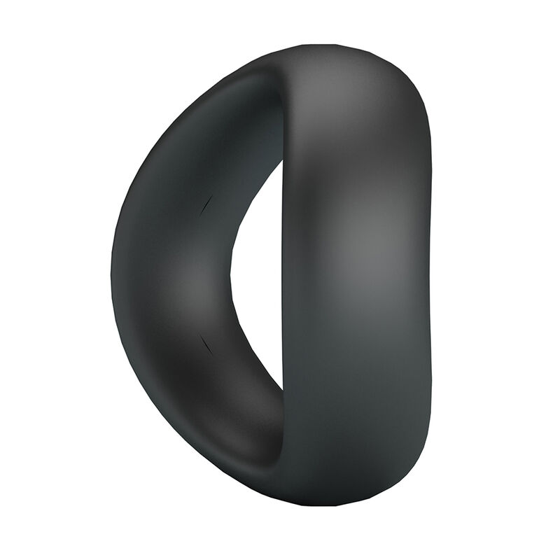 CRAZY BULL - VALEN ANILLO PARA PENE ERGONÓMICO SILICONA NEGRO - Imagen 4