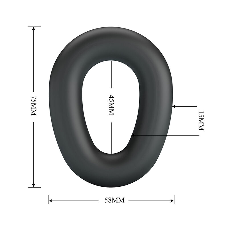 CRAZY BULL - VESPER ANILLO PARA PENE SUPER SOFT SILICONA NEGRO - Imagen 6