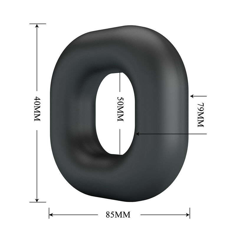 CRAZY BULL - WALDEN ANILLO PARA PENE SUPER SOFT SILICONA NEGRO - Imagen 5